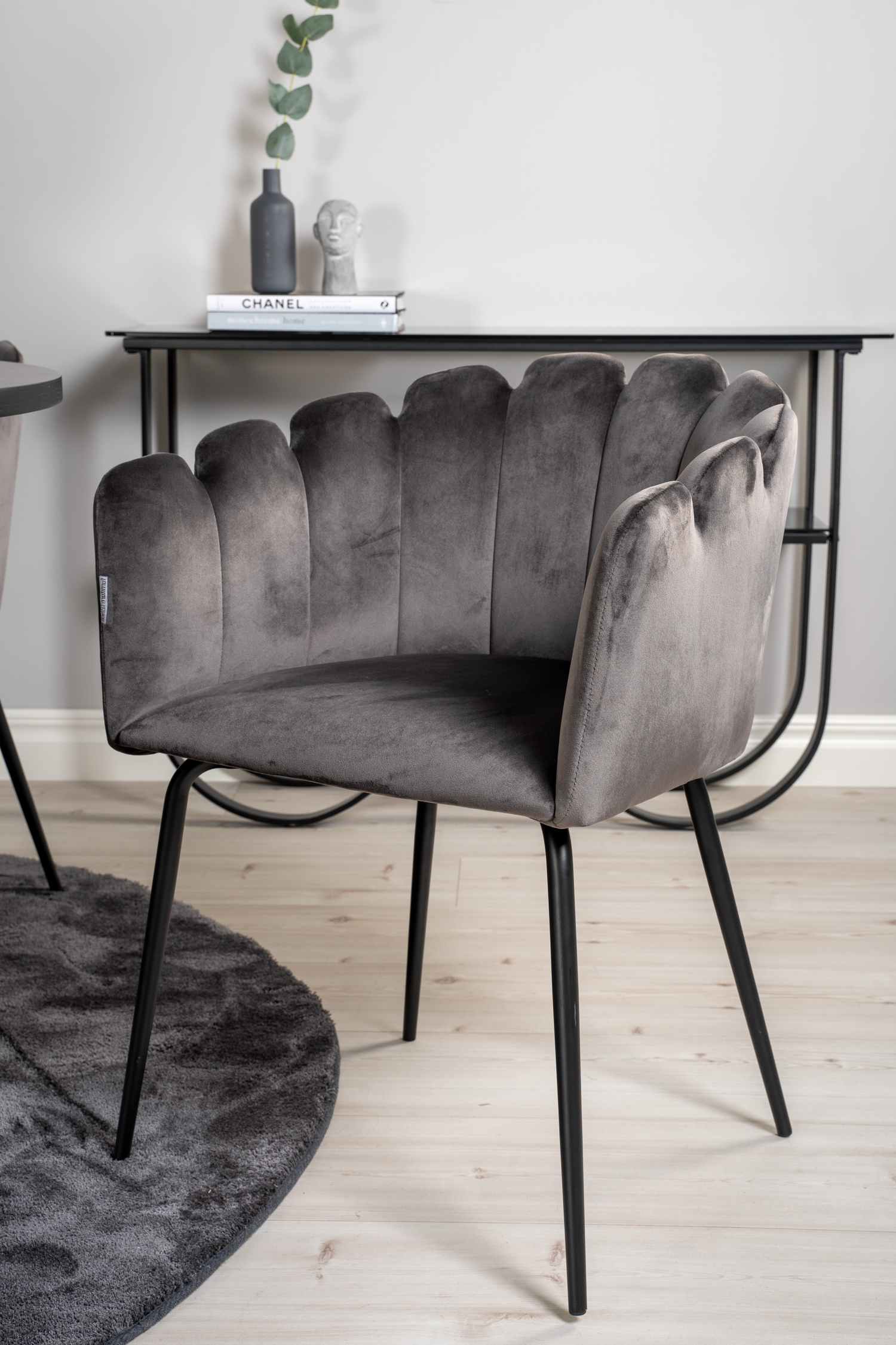 Borðstofusett Dallas 312 (Grár + Svartur)