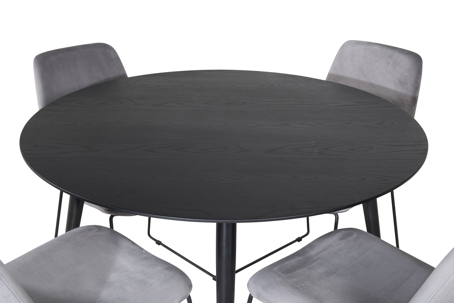 Borðstofusett Dallas 1189 (Grár + Svartur)