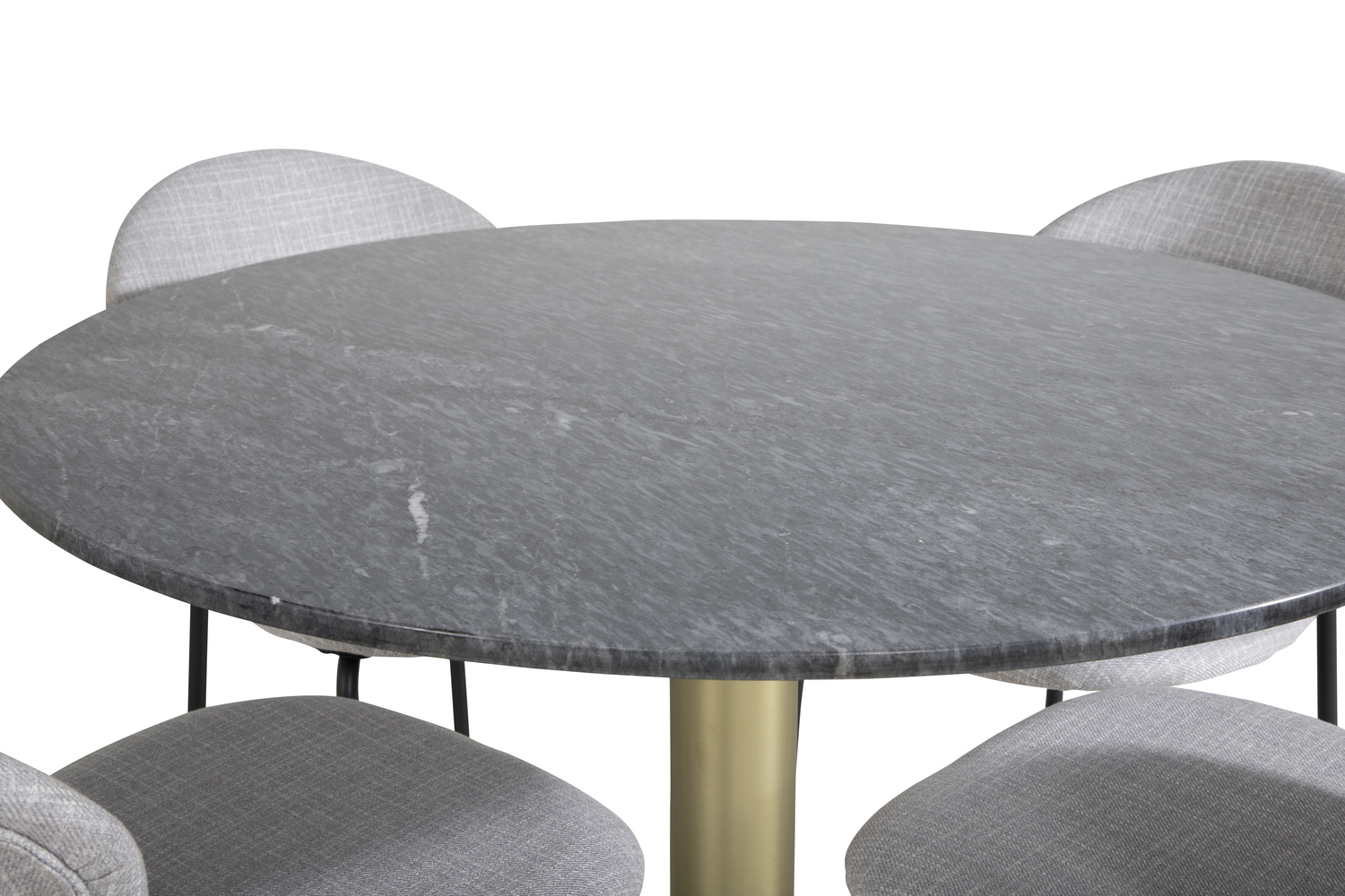 Borðstofusett Dallas 1209 (Grár + Svartur)