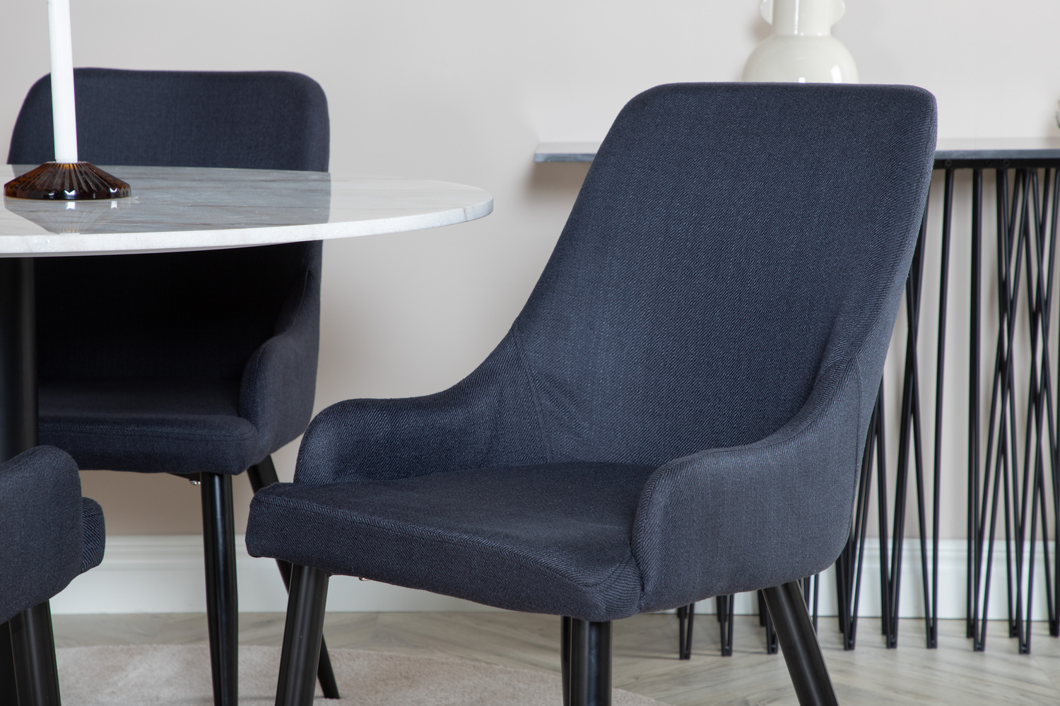Borðstofusett Dallas 1300 (Svartur)