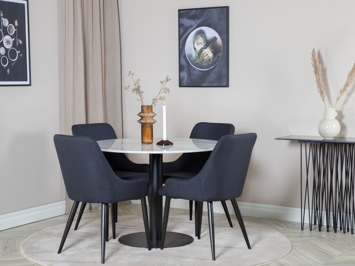 Borðstofusett Dallas 1300 (Svartur)