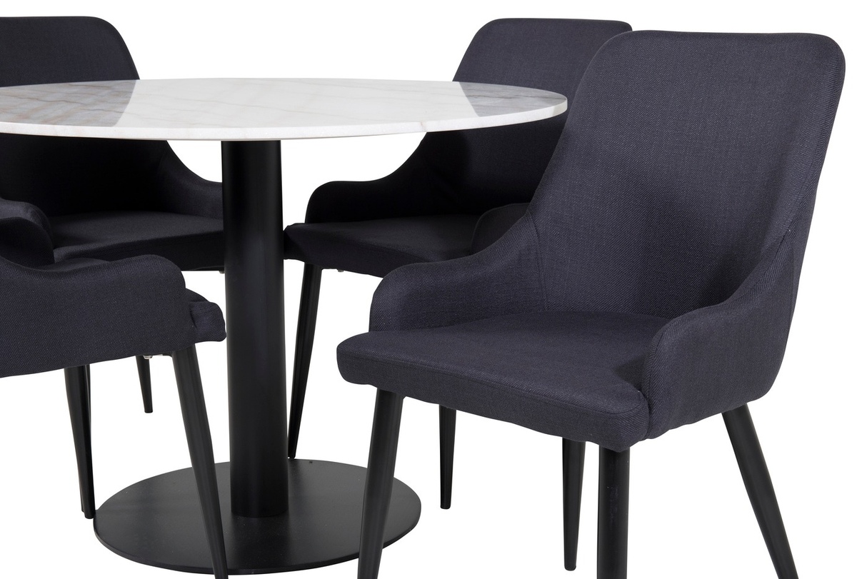 Borðstofusett Dallas 1300 (Svartur)