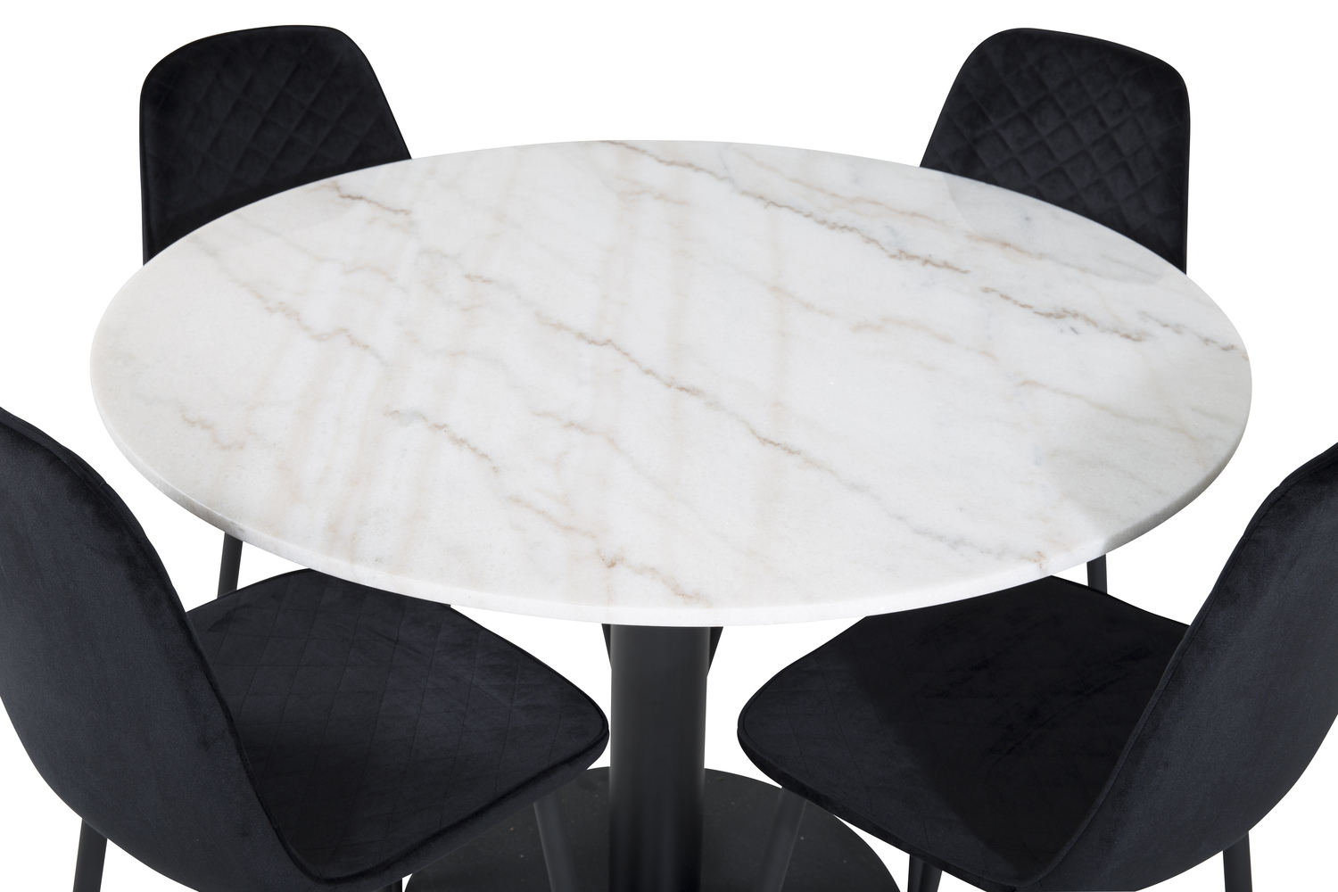 Borðstofusett Dallas 1302 (Svartur)