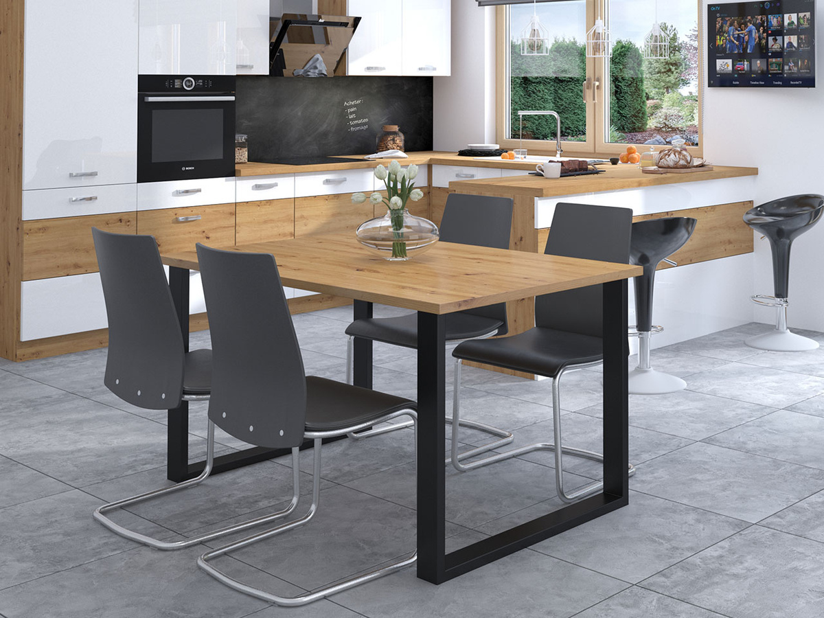 Borð Tucson 137 (Artisan-eik + Svartur)