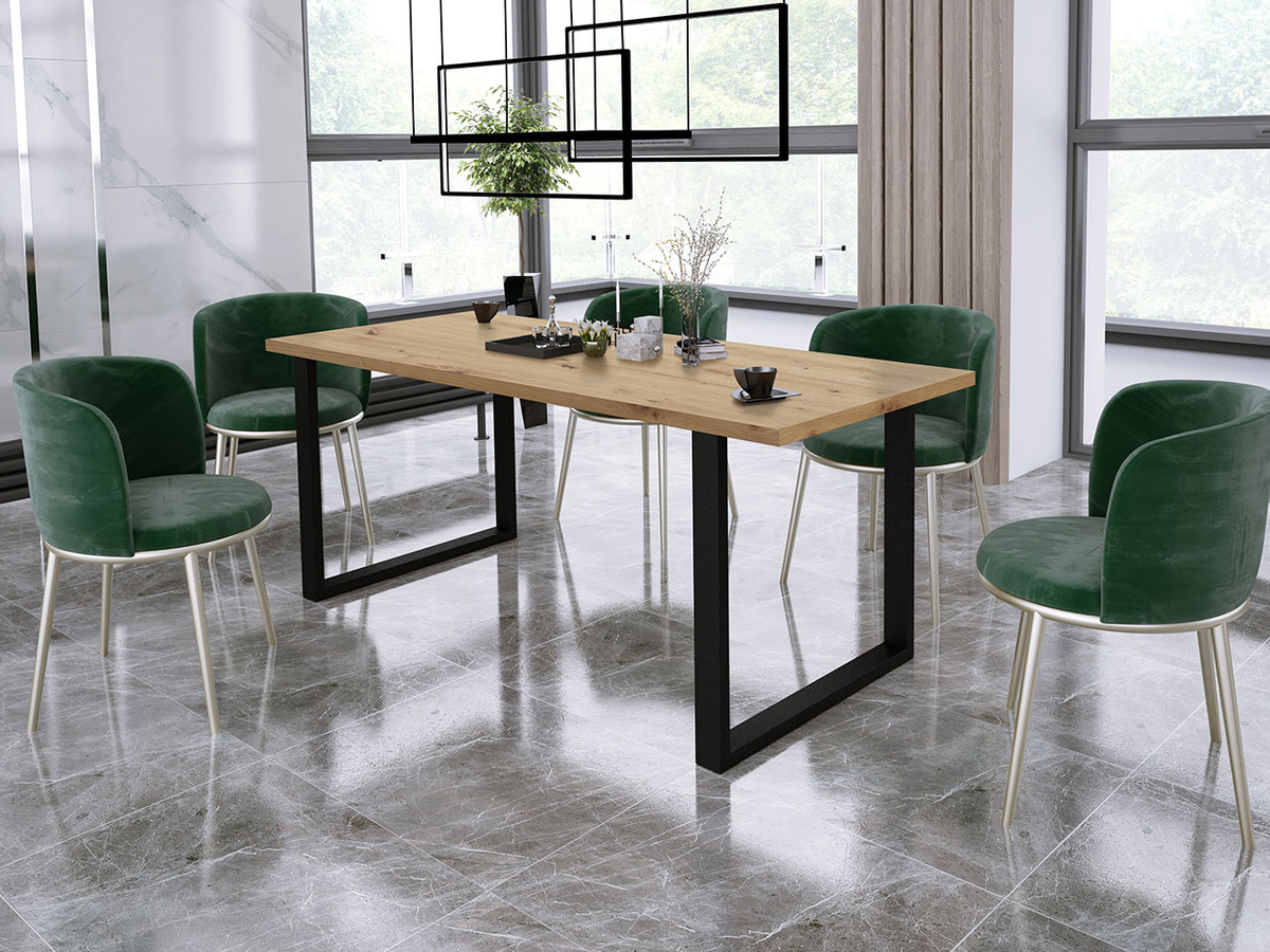 Borð Tucson 138 (Artisan-eik + Svartur)
