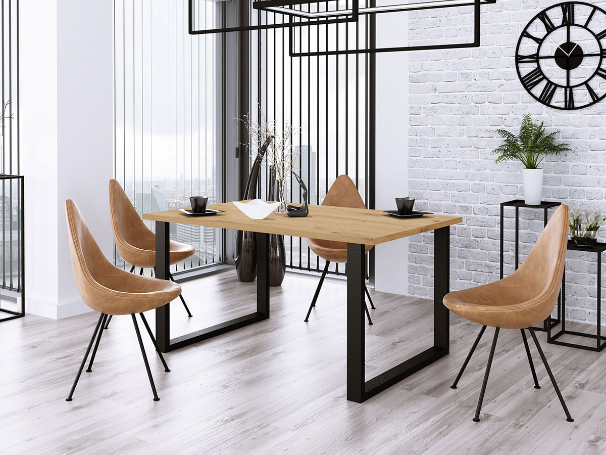 Borð Tucson 139 (Artisan-eik + Svartur)