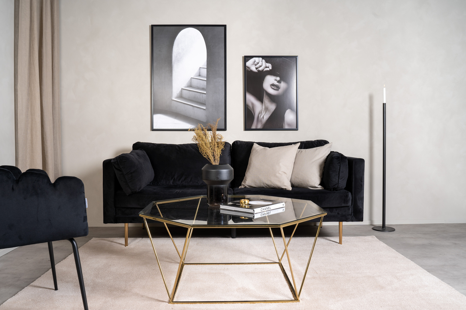 Sófaborð Dallas 4211 (Gylltur)