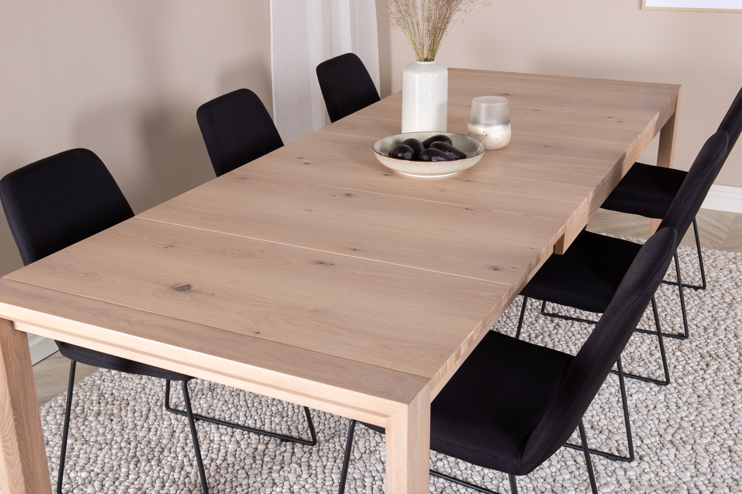 Borðstofusett Dallas 5027 (Eik)