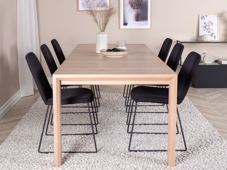 Borðstofusett Dallas 5027 (Eik)