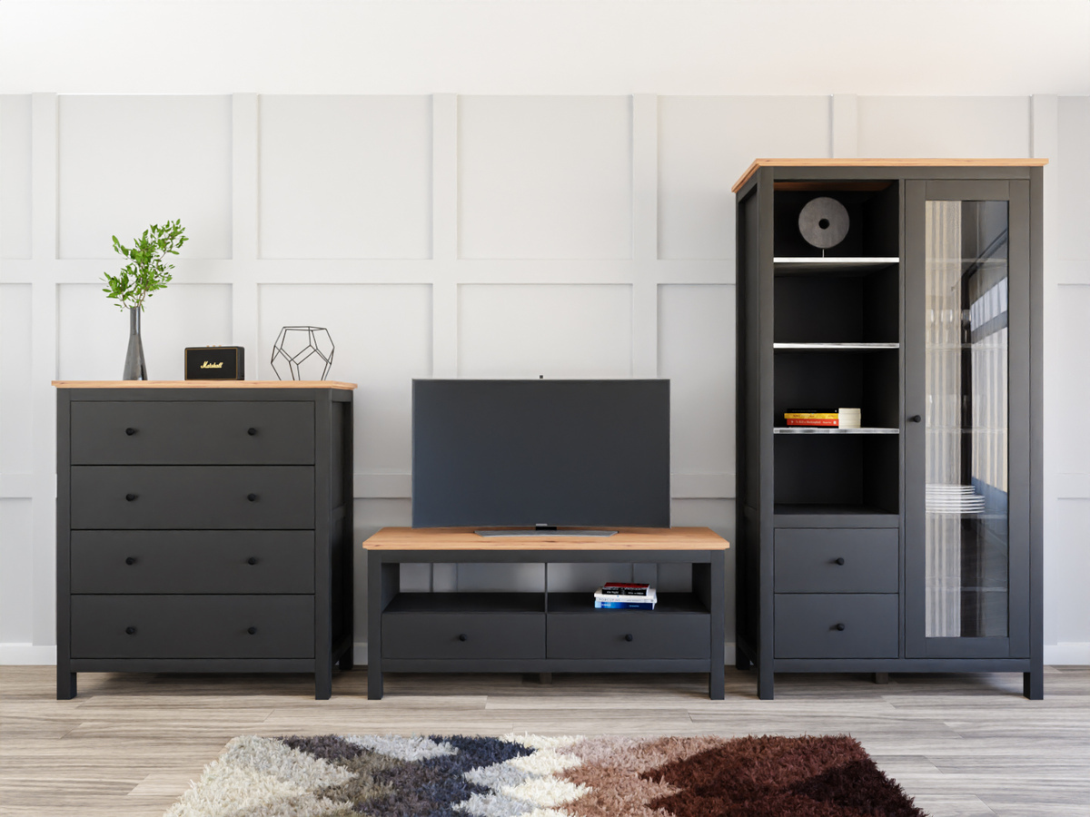 Stofusett Sordoro 125 (Grafít + Artisan-eik)