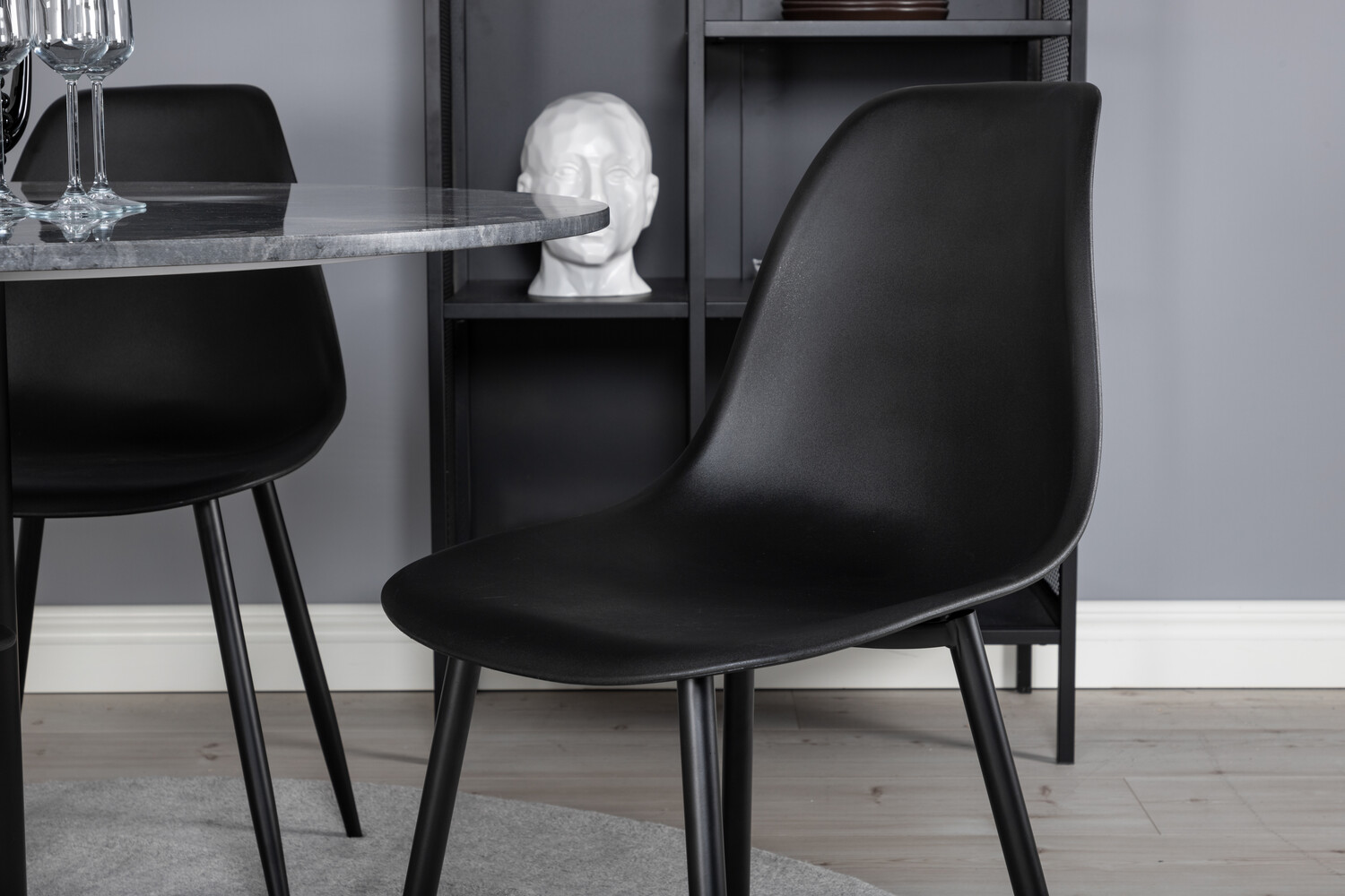 Borðstofusett Dallas 2630 (Svartur)