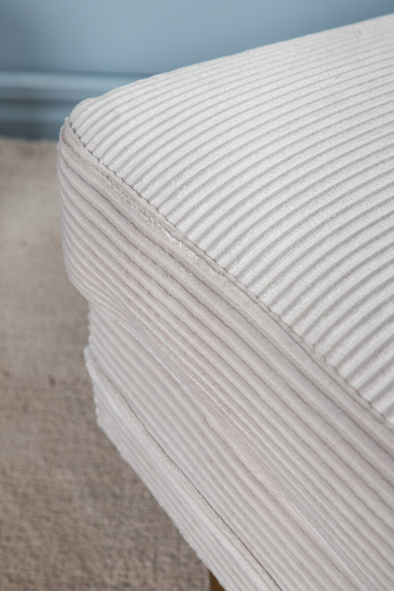 Bólstraður bekkur Dallas 2653 (Beige + Gylltur)