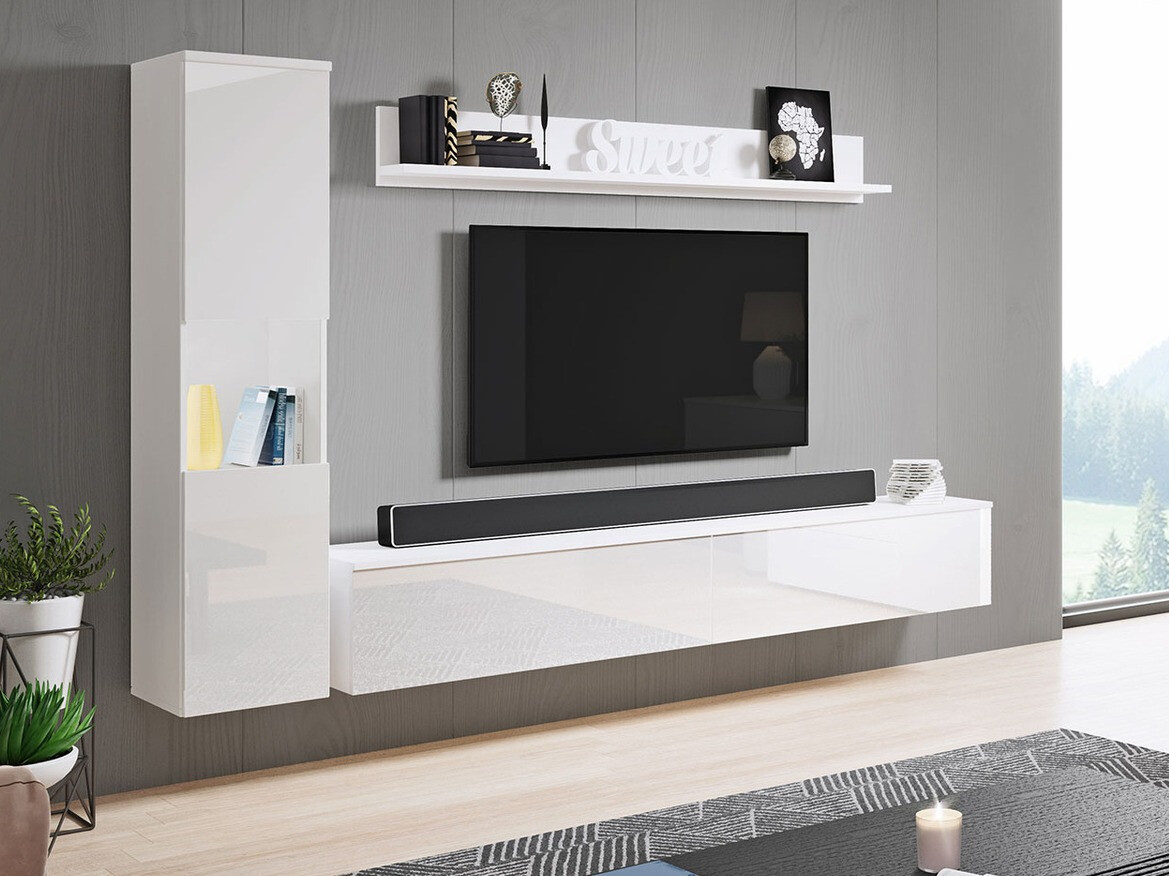 Stofusett Sarasota 130 (Hvítur + Hvítt háglans)