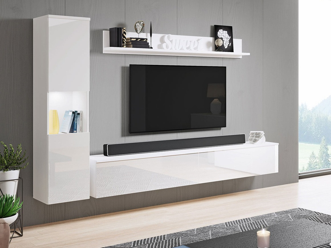 Stofusett Sarasota 130 (Hvítur + Hvítt háglans)