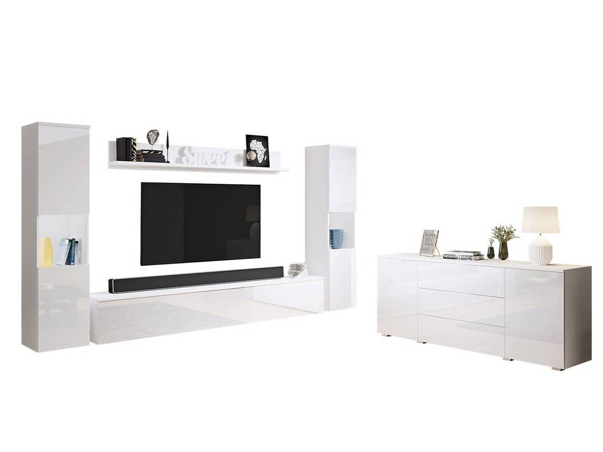 Stofusett Sarasota 133 (Hvítur + Hvítt háglans)