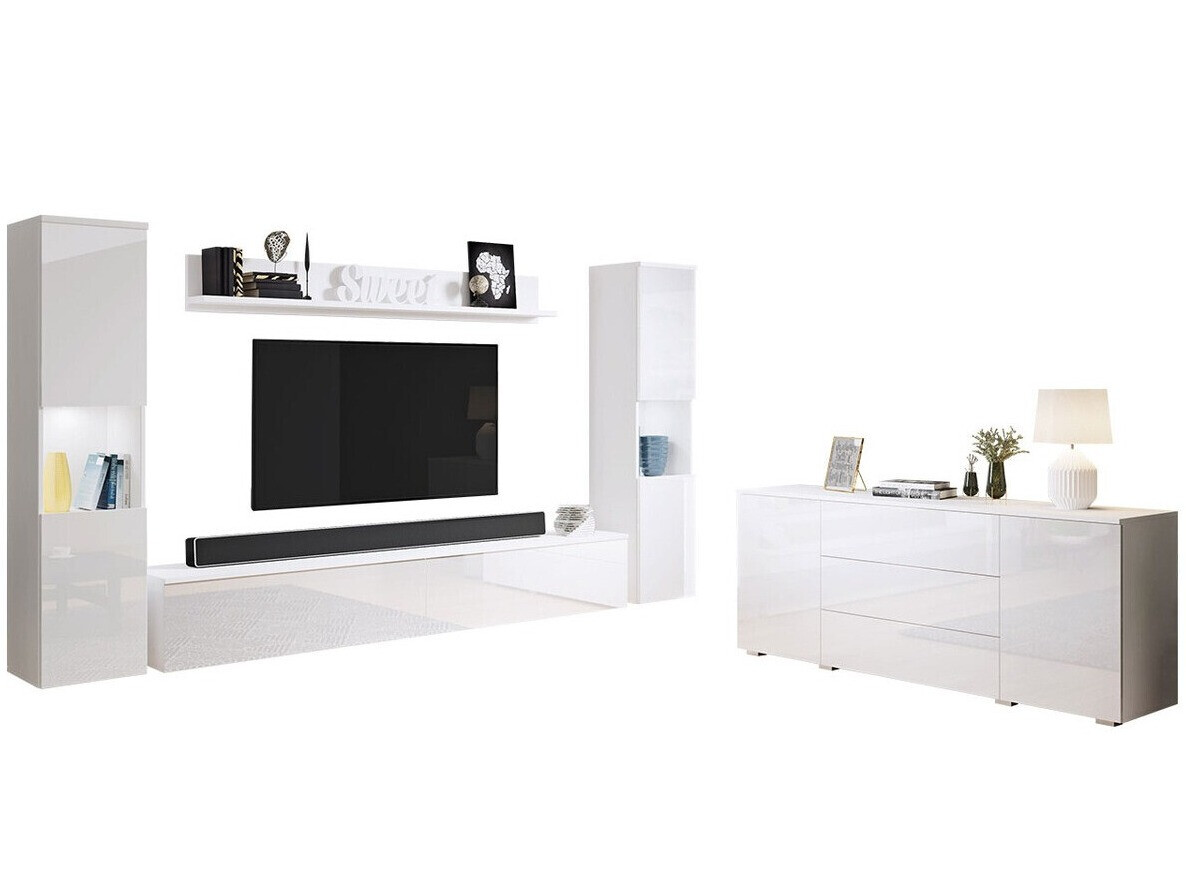 Stofusett Sarasota 133 (Hvítur + Hvítt háglans)