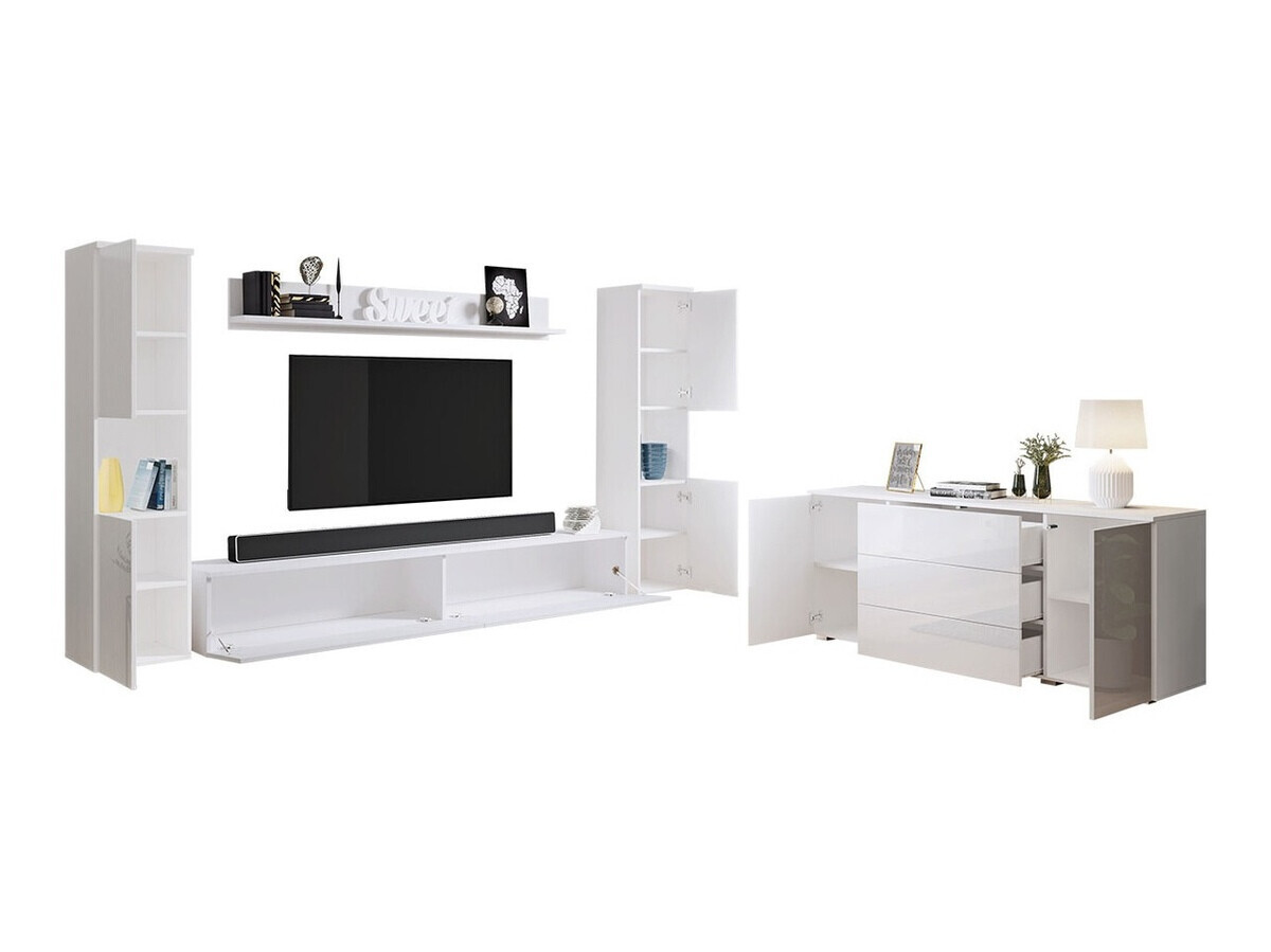 Stofusett Sarasota 133 (Wotan-eik + Hvítt háglans)