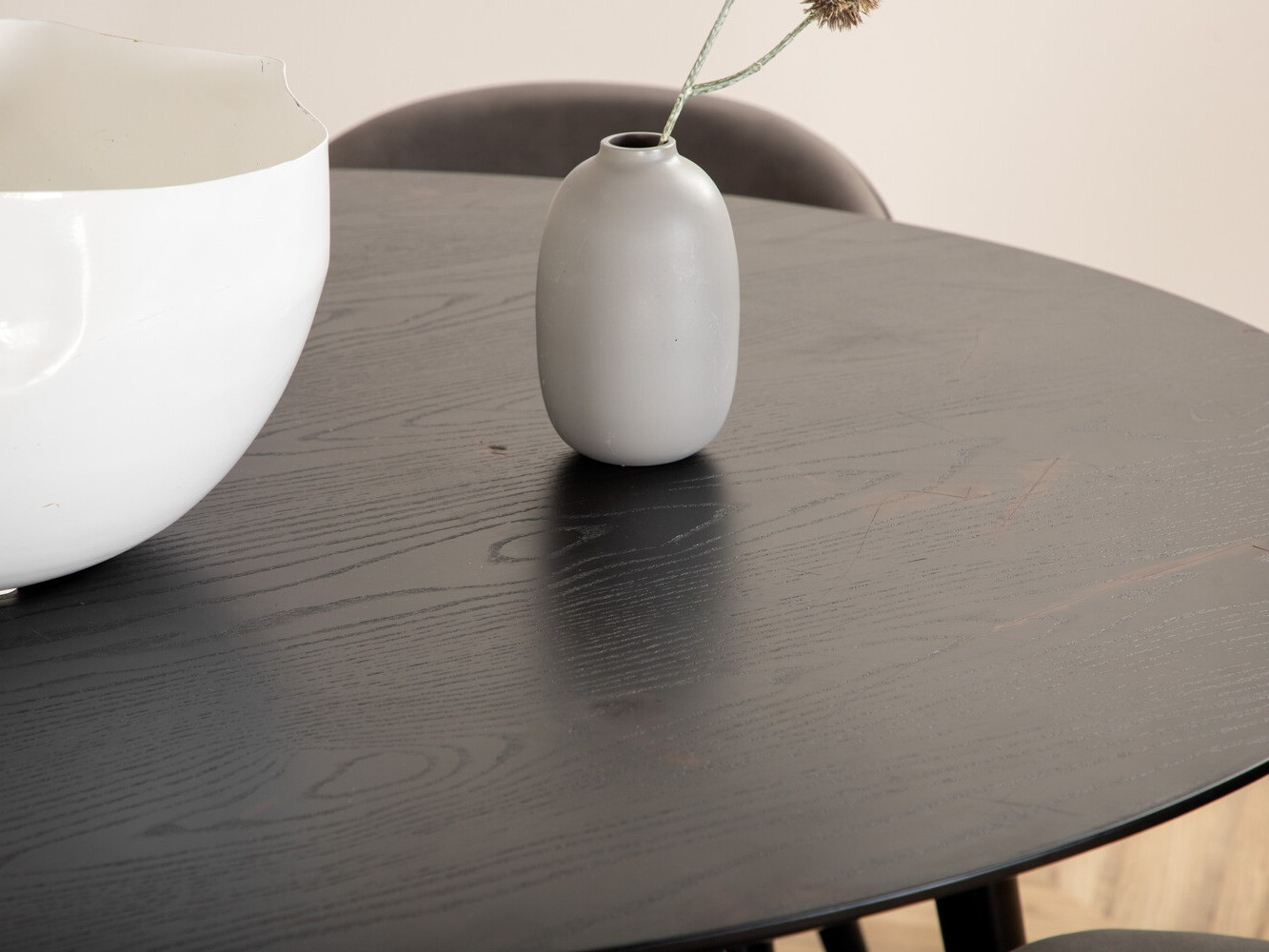 Borðstofusett Dallas 2545 (Grár + Svartur)