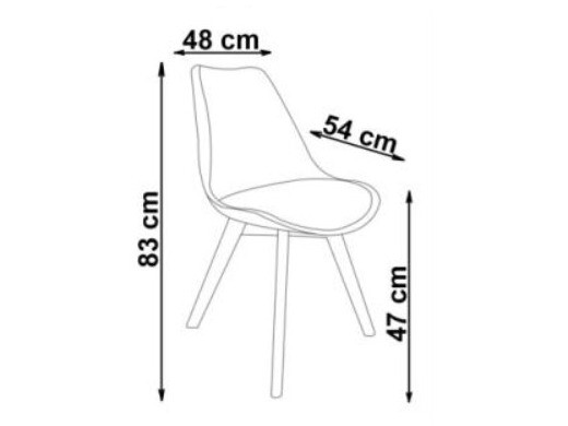 Stóll Houston 412 (Ljósgrár + Ljós viður)
