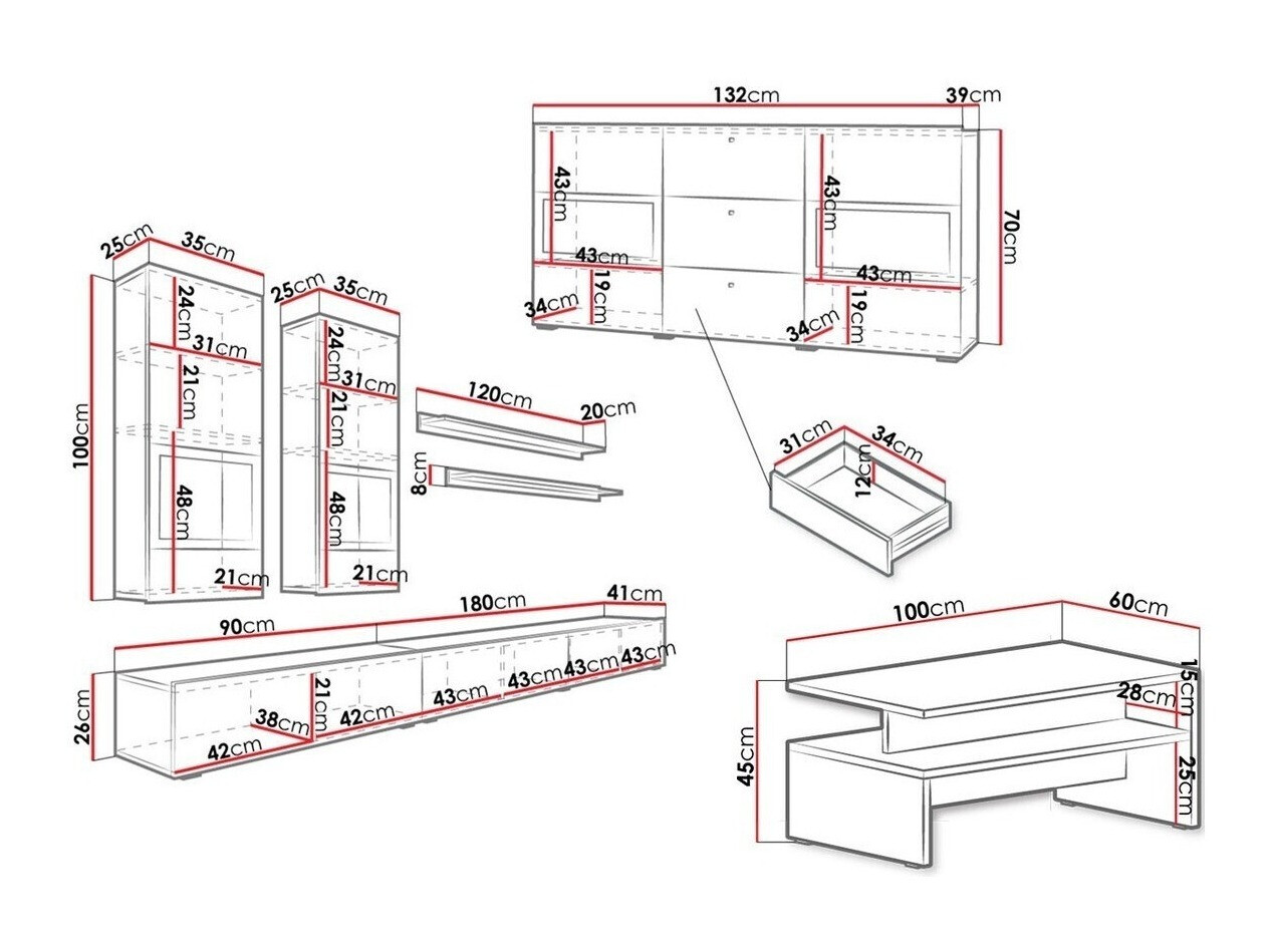 Stofusett Serodeu 104 (San Remo-eik)