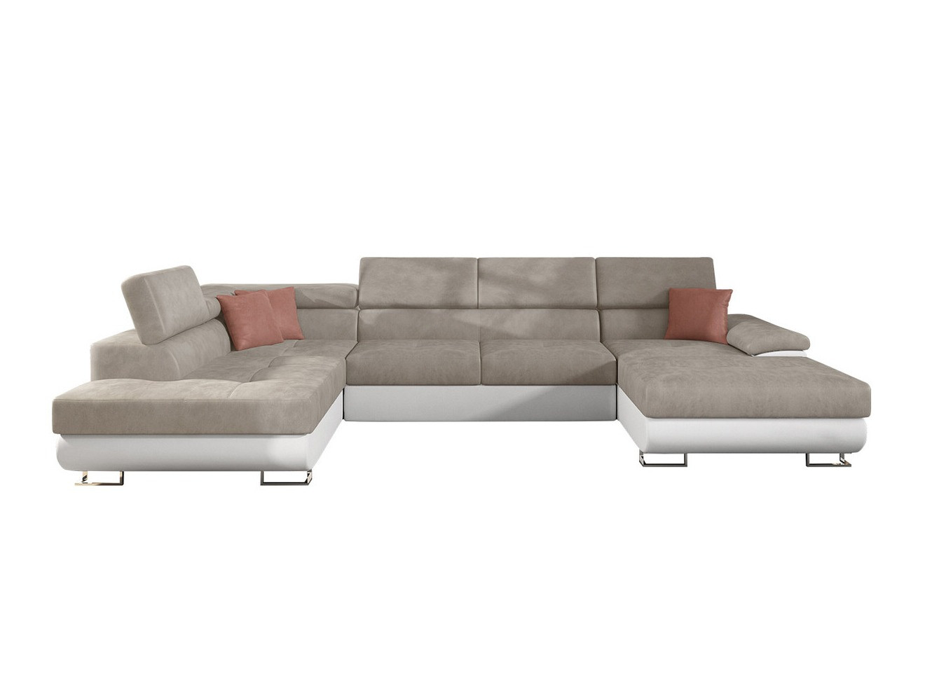 Horn­sófi Comfivo Ruta IV (Soft 017 + Uttario Velvet 2979 + Uttario Velvet 2955 St)
