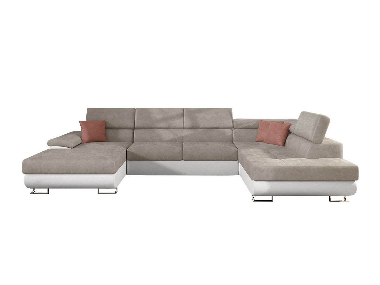 Horn­sófi Comfivo Ruta IV (Soft 017 + Uttario Velvet 2979 + Uttario Velvet 2955 St)