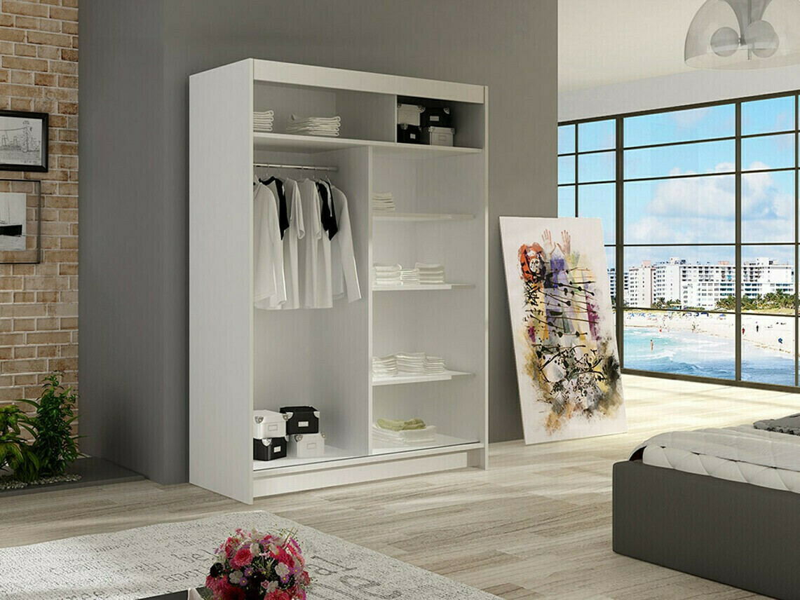 Fataskápur Closico Pacron I (Hvítur)