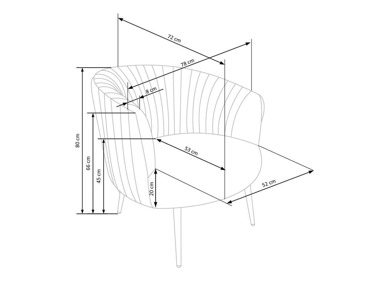 Hægindastóll Houston 824 (Dökkgrænn)