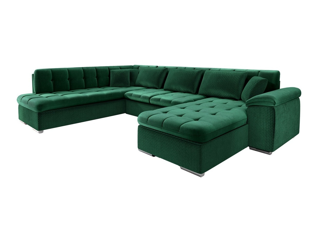Horn­sófi Comfivo Gemma V (Magic Velvet 2225-151 + Venus Velvet 2941)
