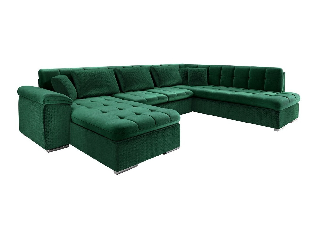 Horn­sófi Comfivo Gemma V (Magic Velvet 2225-151 + Venus Velvet 2941)
