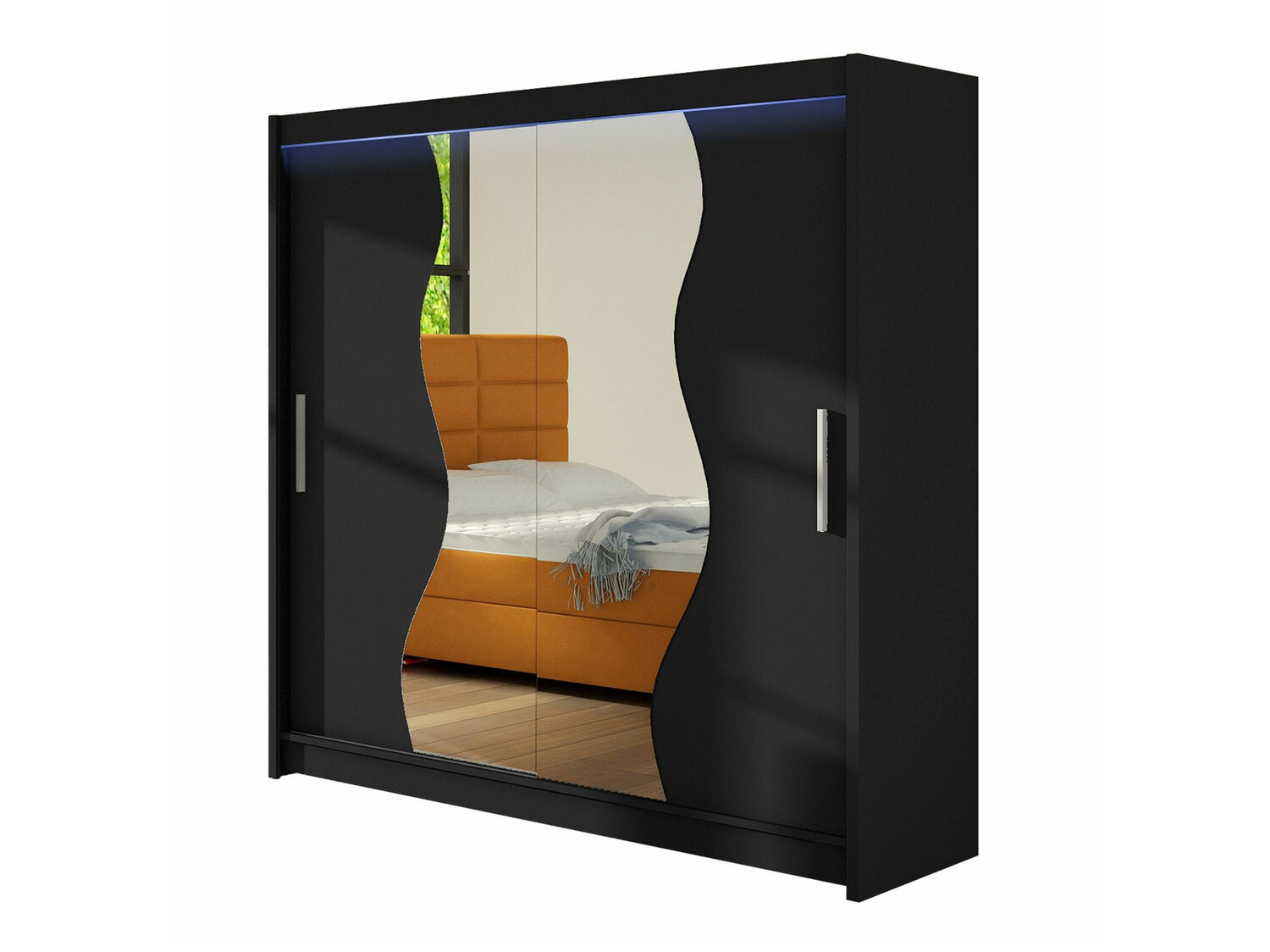 Fataskápur Closico Area (Svartur)