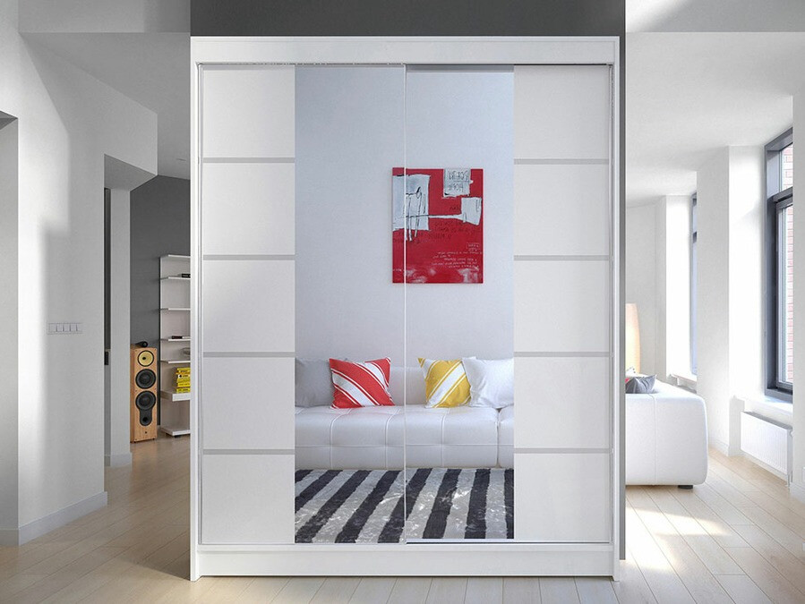 Fataskápur Closico Vastor V (Hvítur)