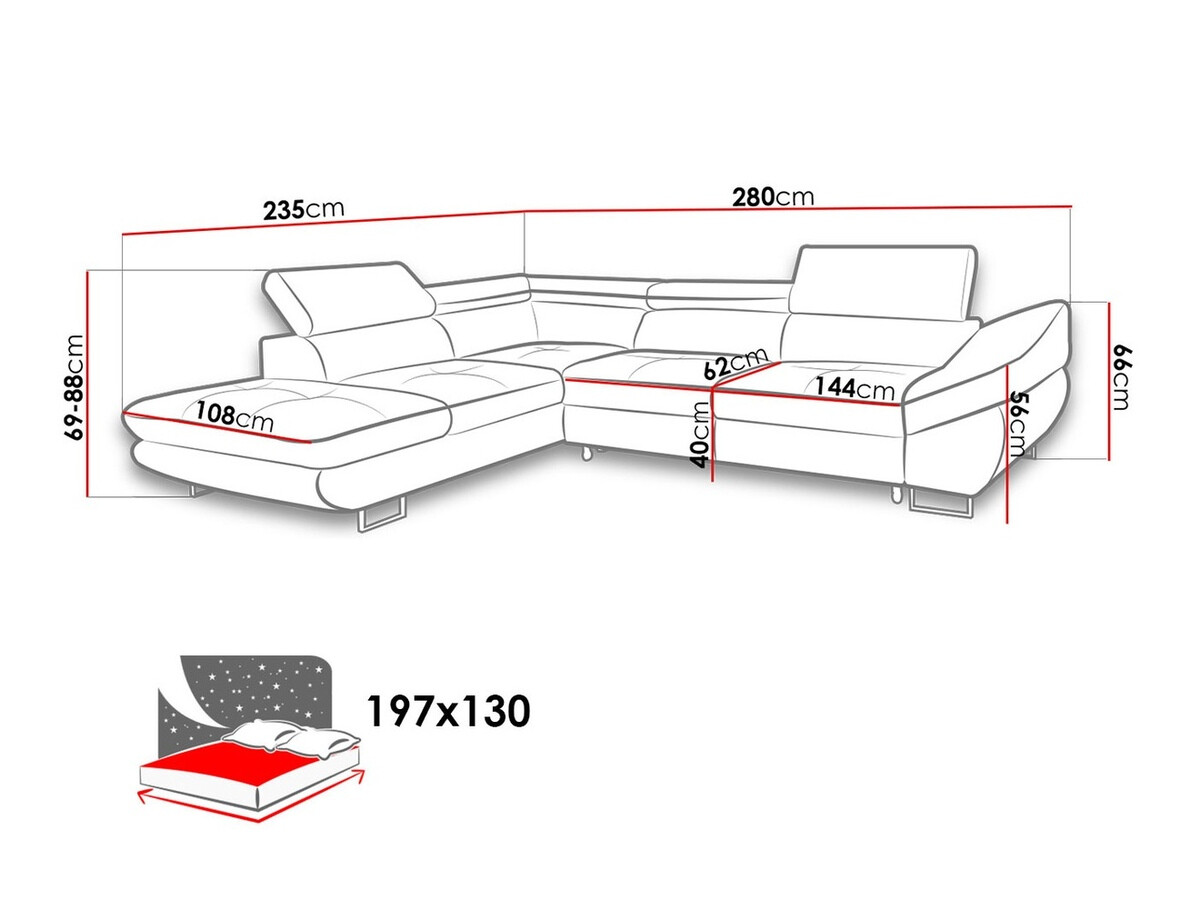 Horn­sófi Lincoln 122 (Soro 90)
