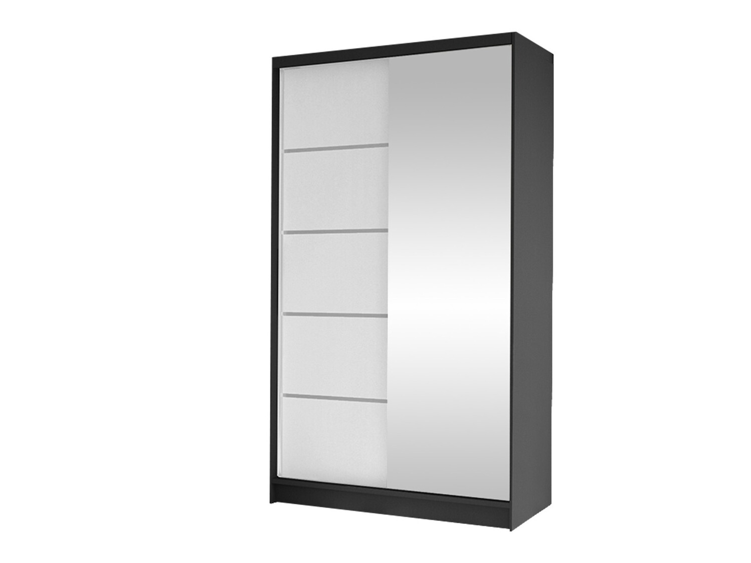 Fataskápur Closico Fractor III (Svartur + Hvítur)