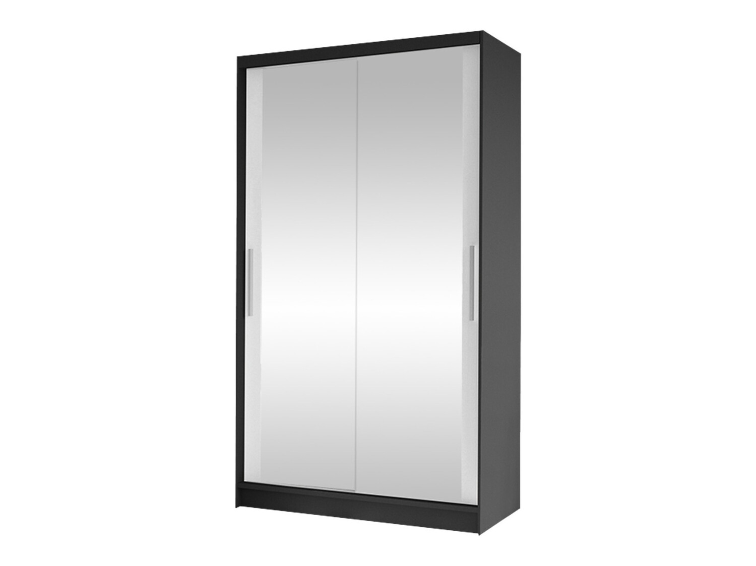 Fataskápur Closico Structor VII (Svartur + Hvítur)