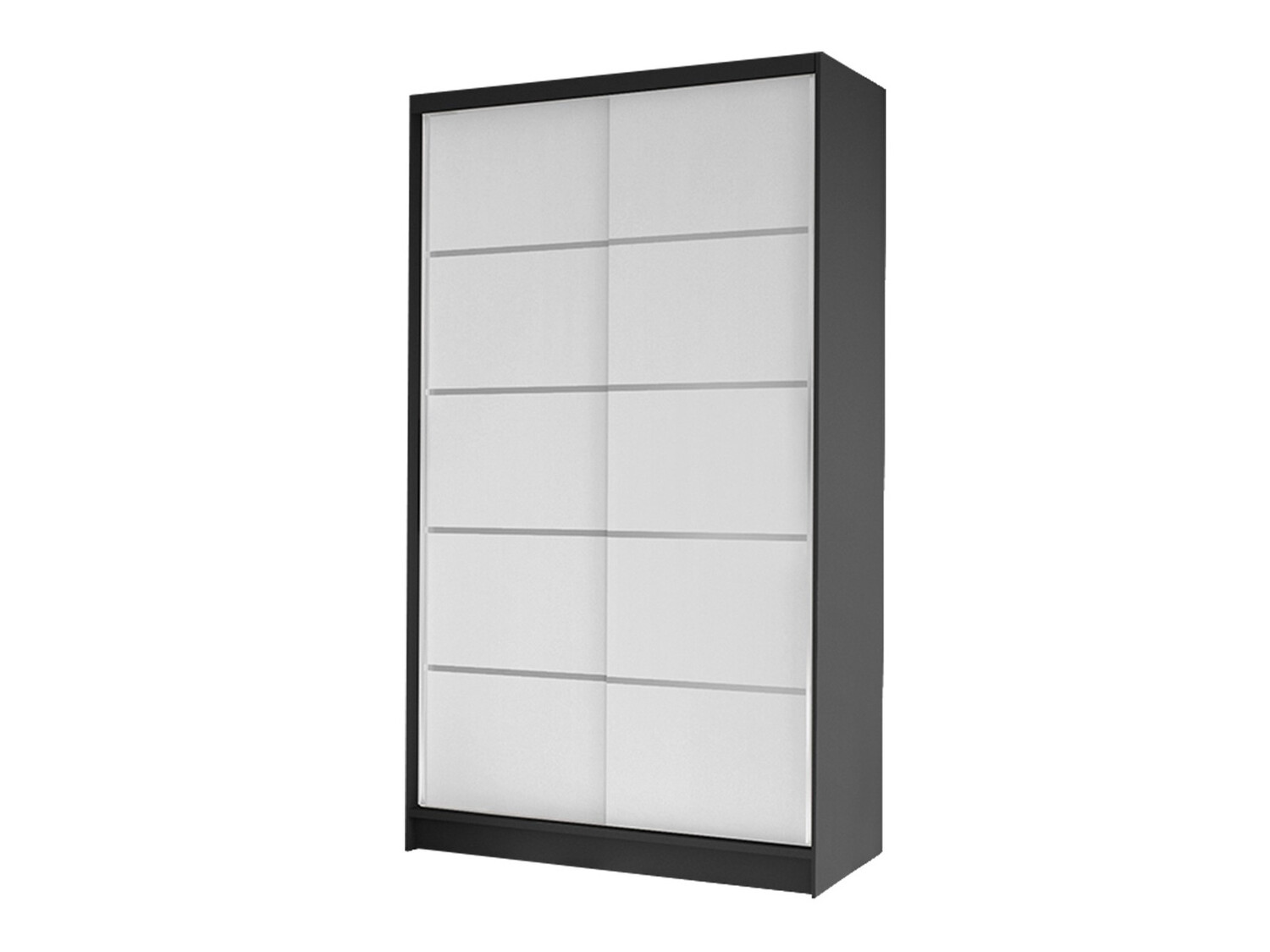Fataskápur Closico Fractor IV (Svartur + Hvítur)