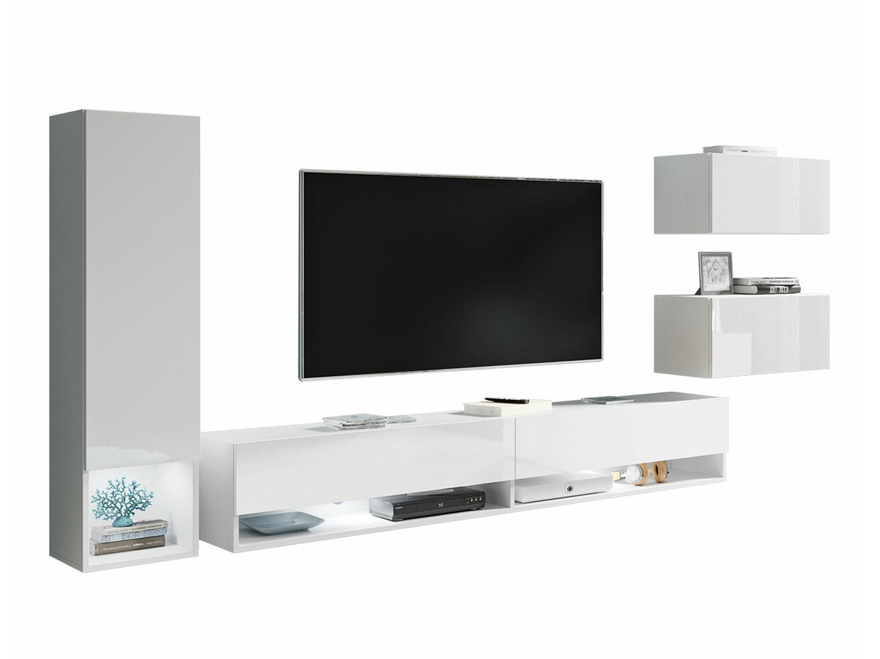 Stofusett Sarasota 124 (Hvítur + Hvítt háglans)