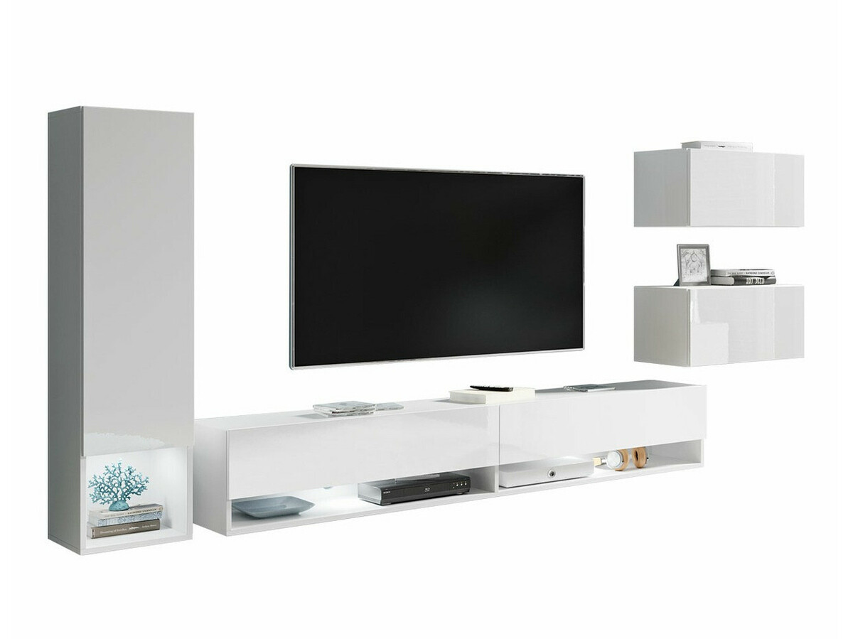 Stofusett Sarasota 124 (Hvítur + Hvítt háglans)