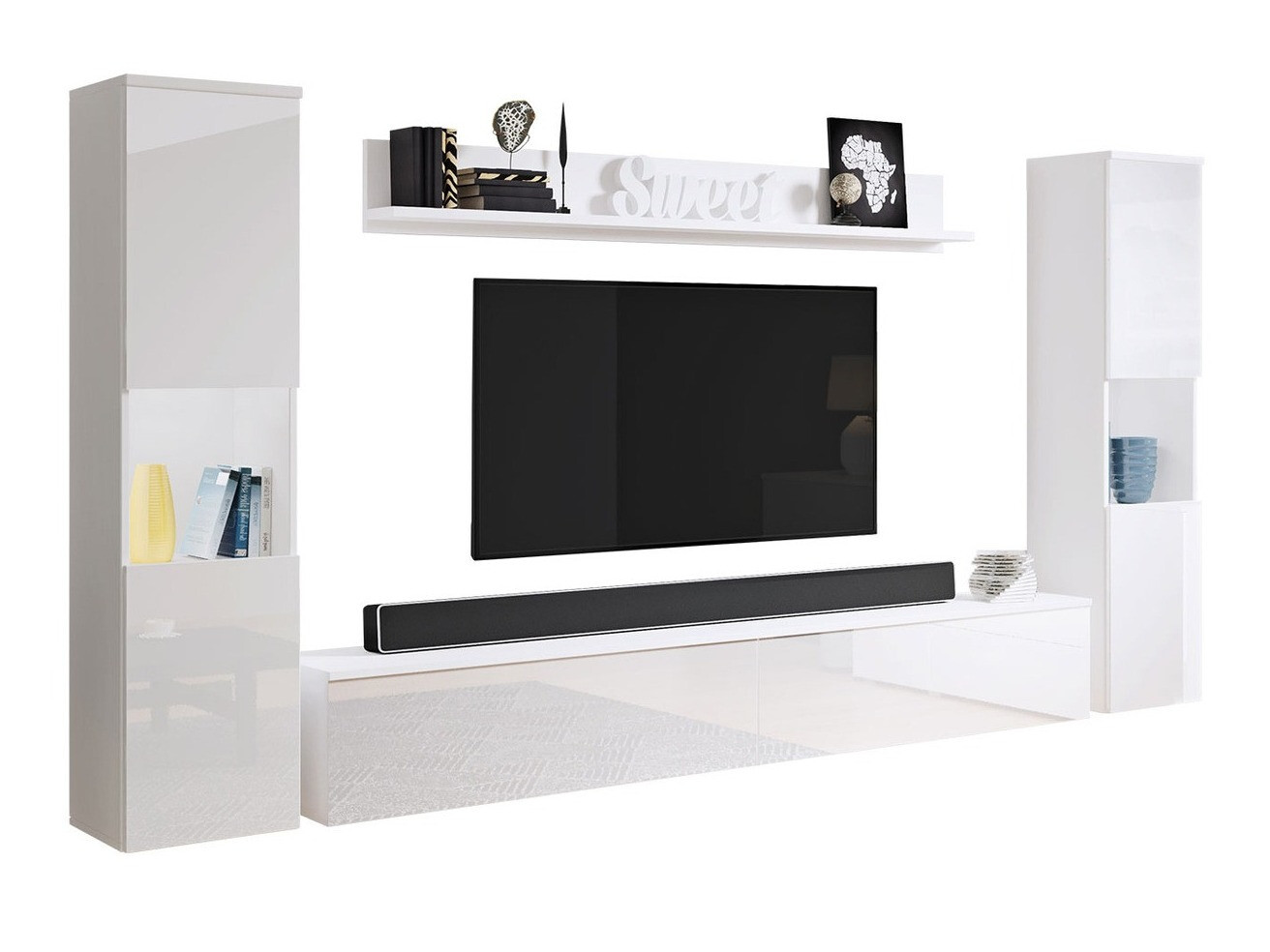 Stofusett Sarasota 131 (Hvítur + Hvítt háglans)