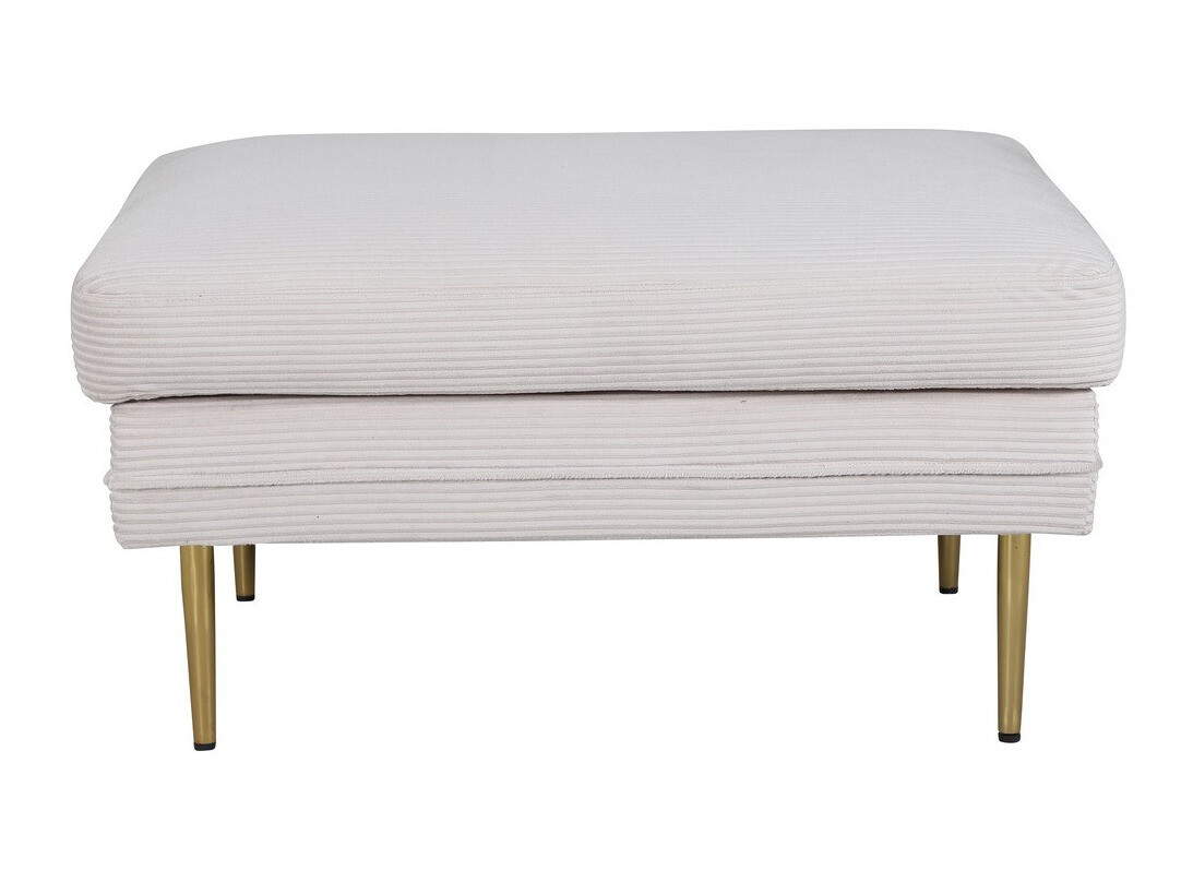 Bólstraður bekkur Dallas 2653 (Beige + Gylltur)