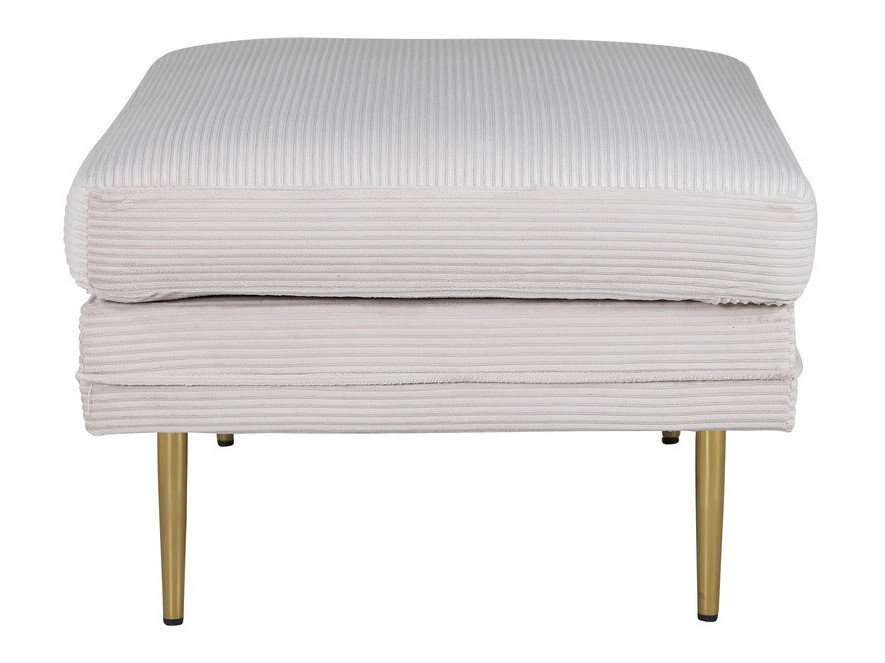 Bólstraður bekkur Dallas 2653 (Beige + Gylltur)