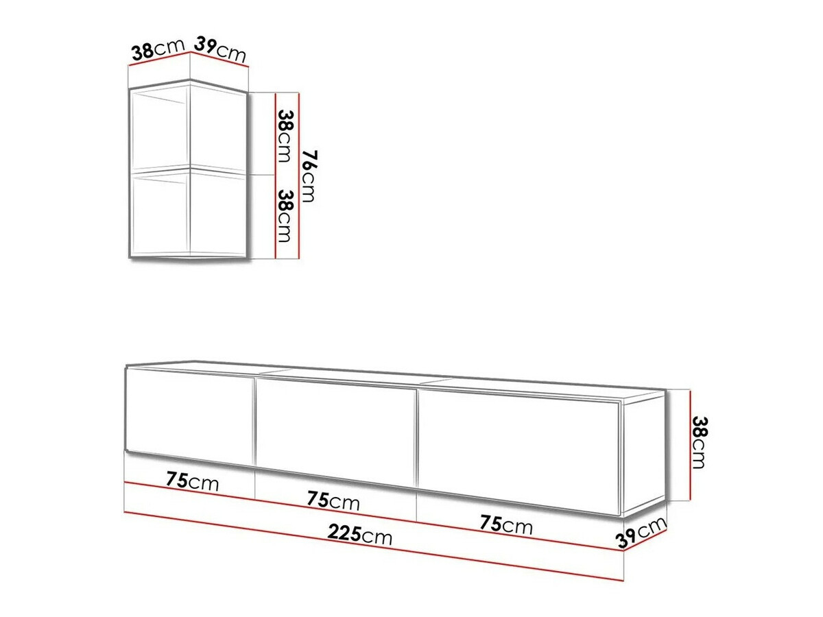 Stofusett Corbele 112 (Hvítur)