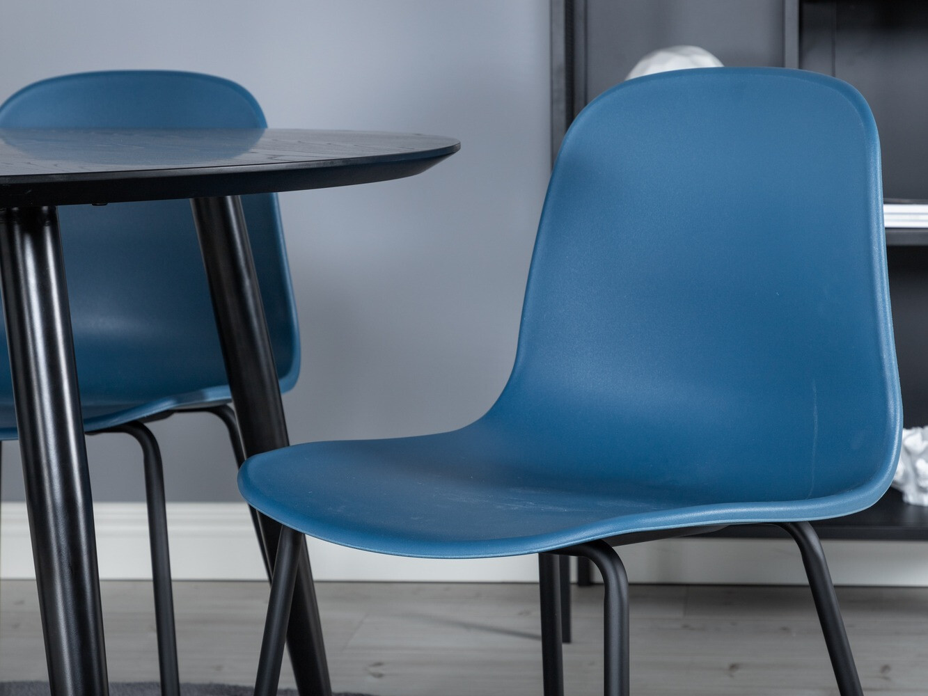 Borðstofusett Dallas 1622 (Blár + Svartur)