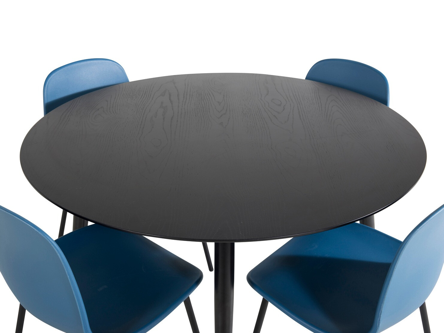 Borðstofusett Dallas 1622 (Blár + Svartur)