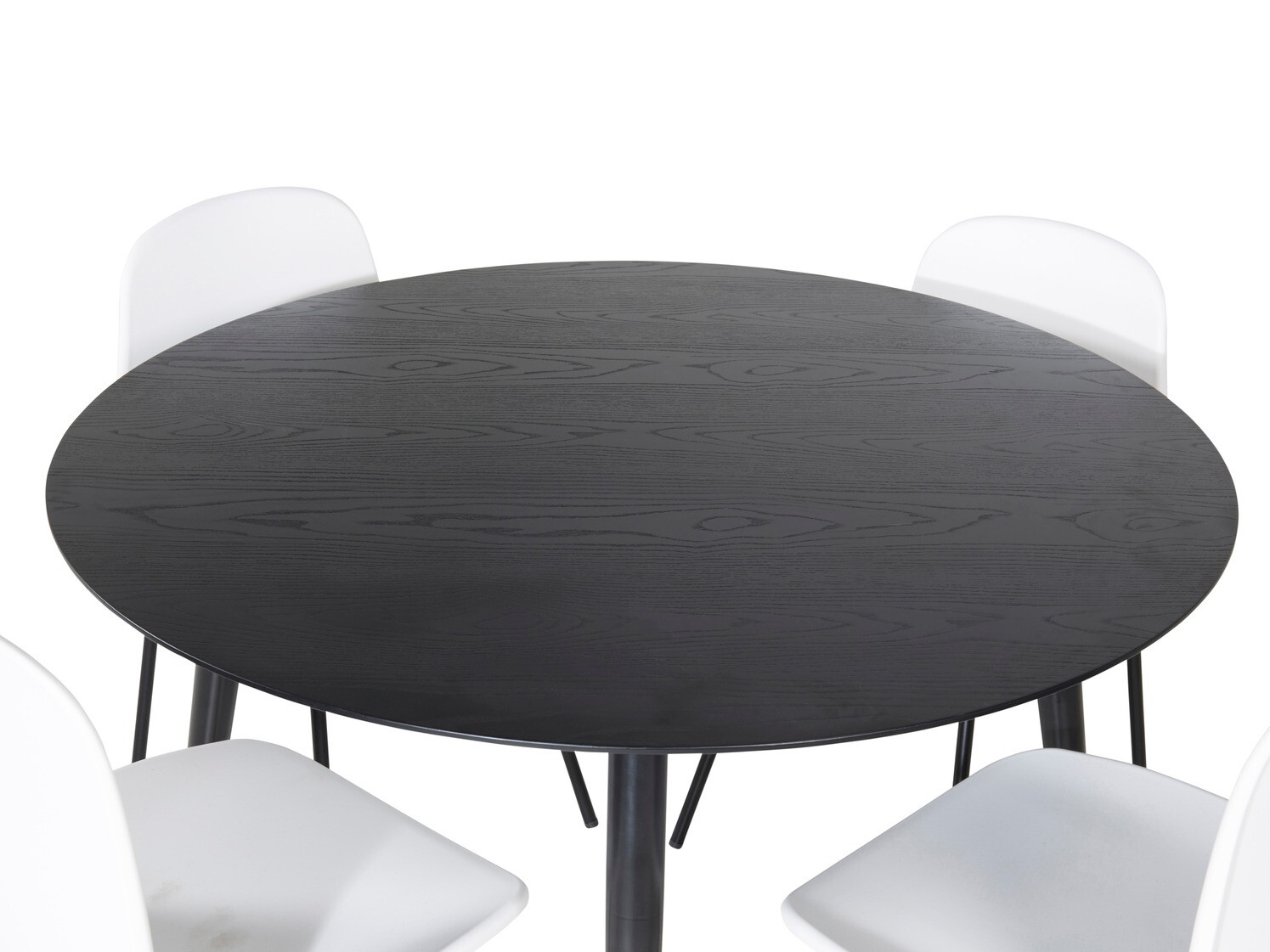 Borðstofusett Dallas 1622 (Hvítur + Svartur)