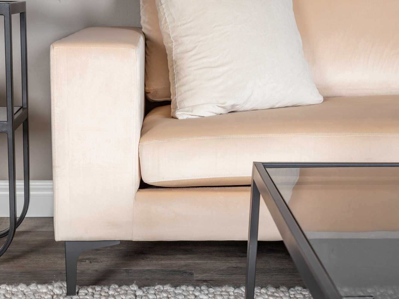 Sófi Dallas 2910 (Beige + Svartur)