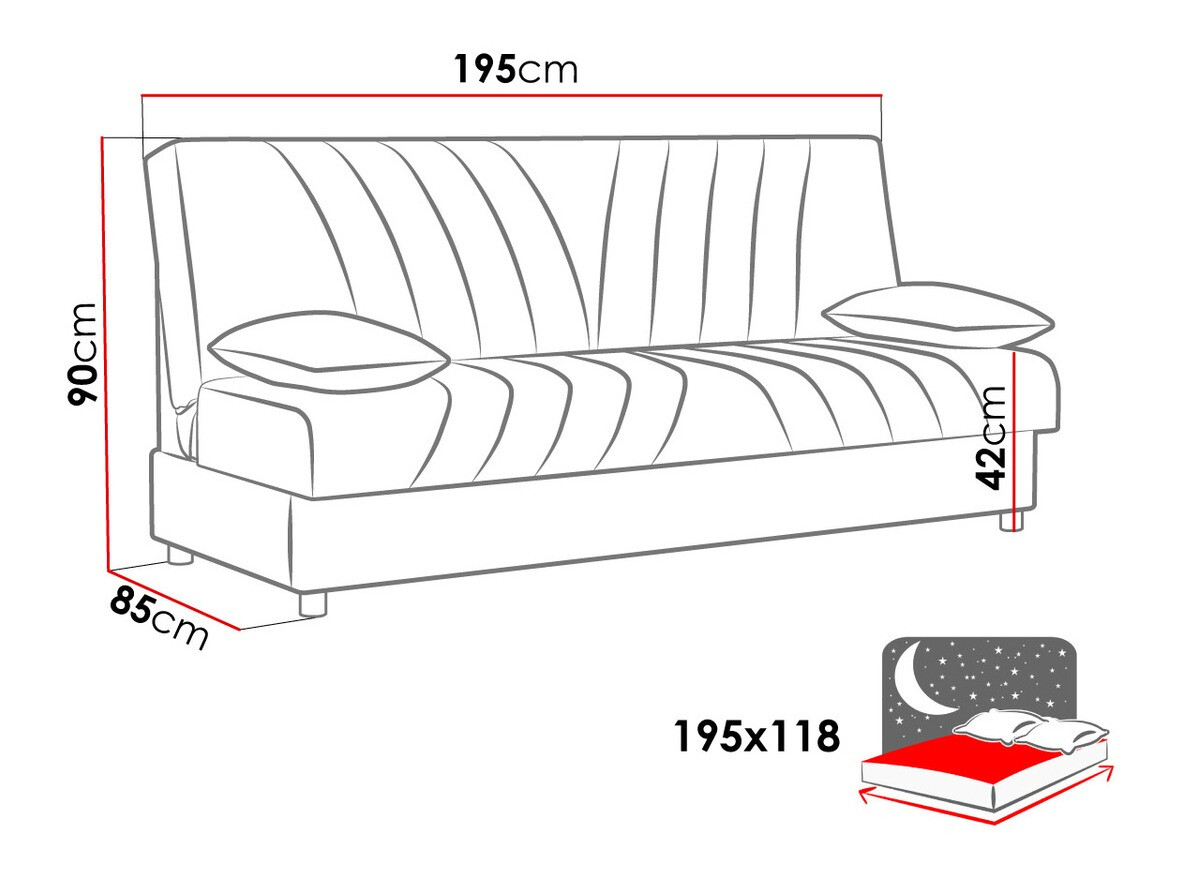 Svefnsófi Columbus 148