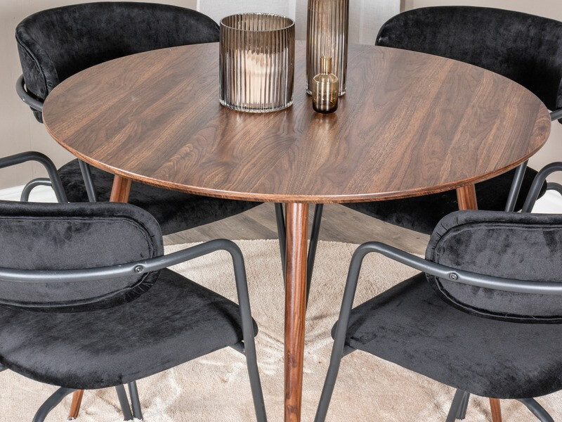 Borðstofusett Dallas 285 (Valhneta)