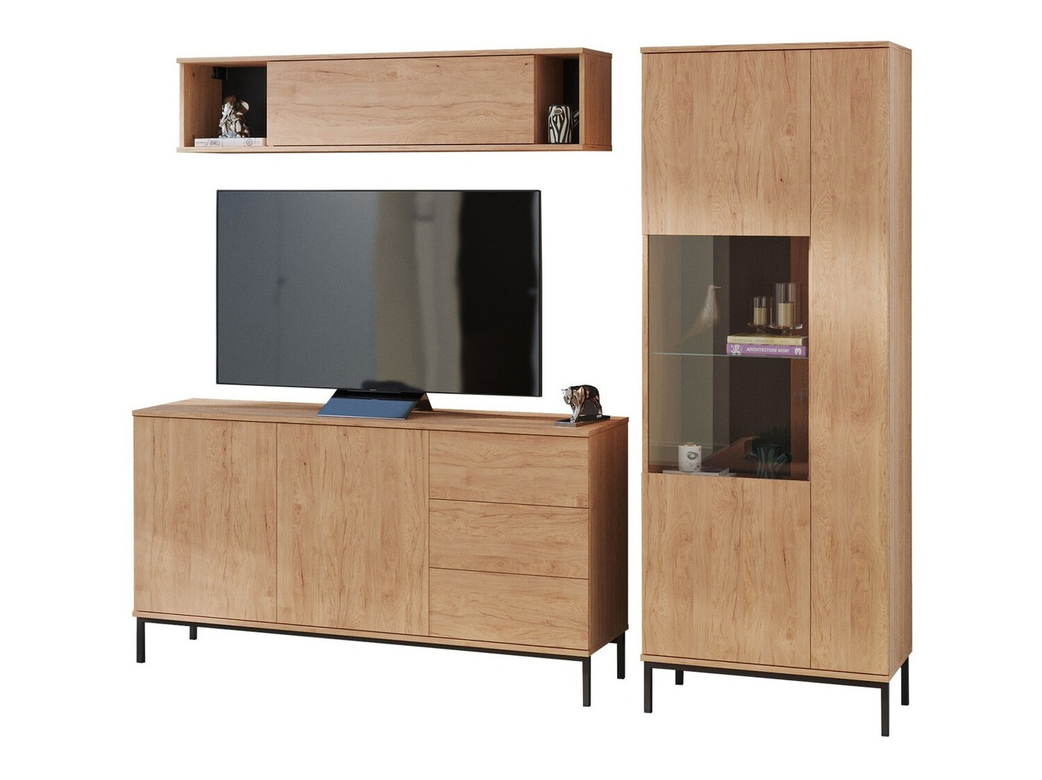 Stofusett Lomsore 110 (Ljós viður)