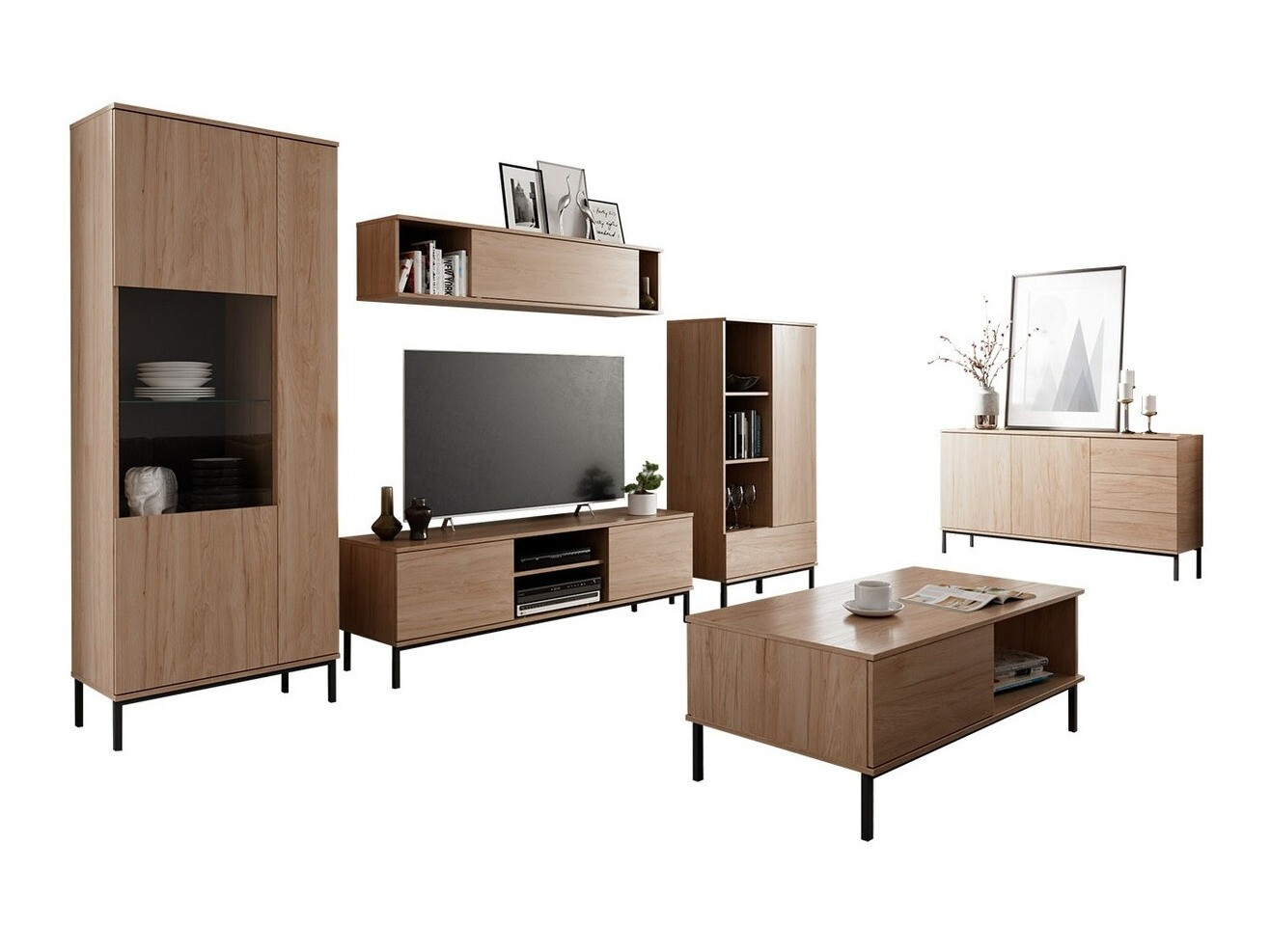 Stofusett Lomsore 107 (Ljós viður)